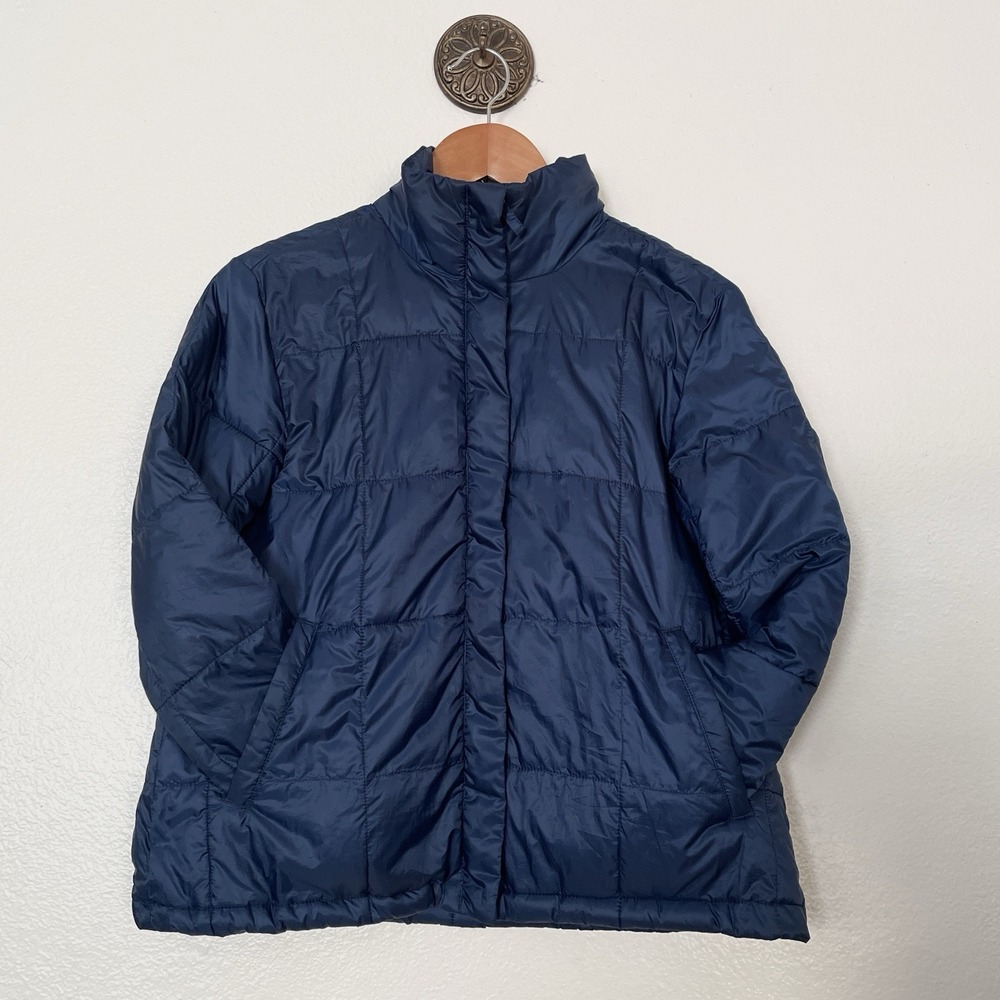 Madewell Travel Buddy Packable Puffer Jacket Coat Deep Navy Blue Size XS
